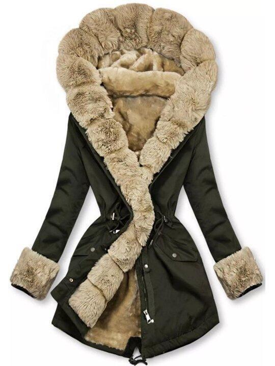 Gia - Gepolsterte Jacke mit warmem Plüschfutter