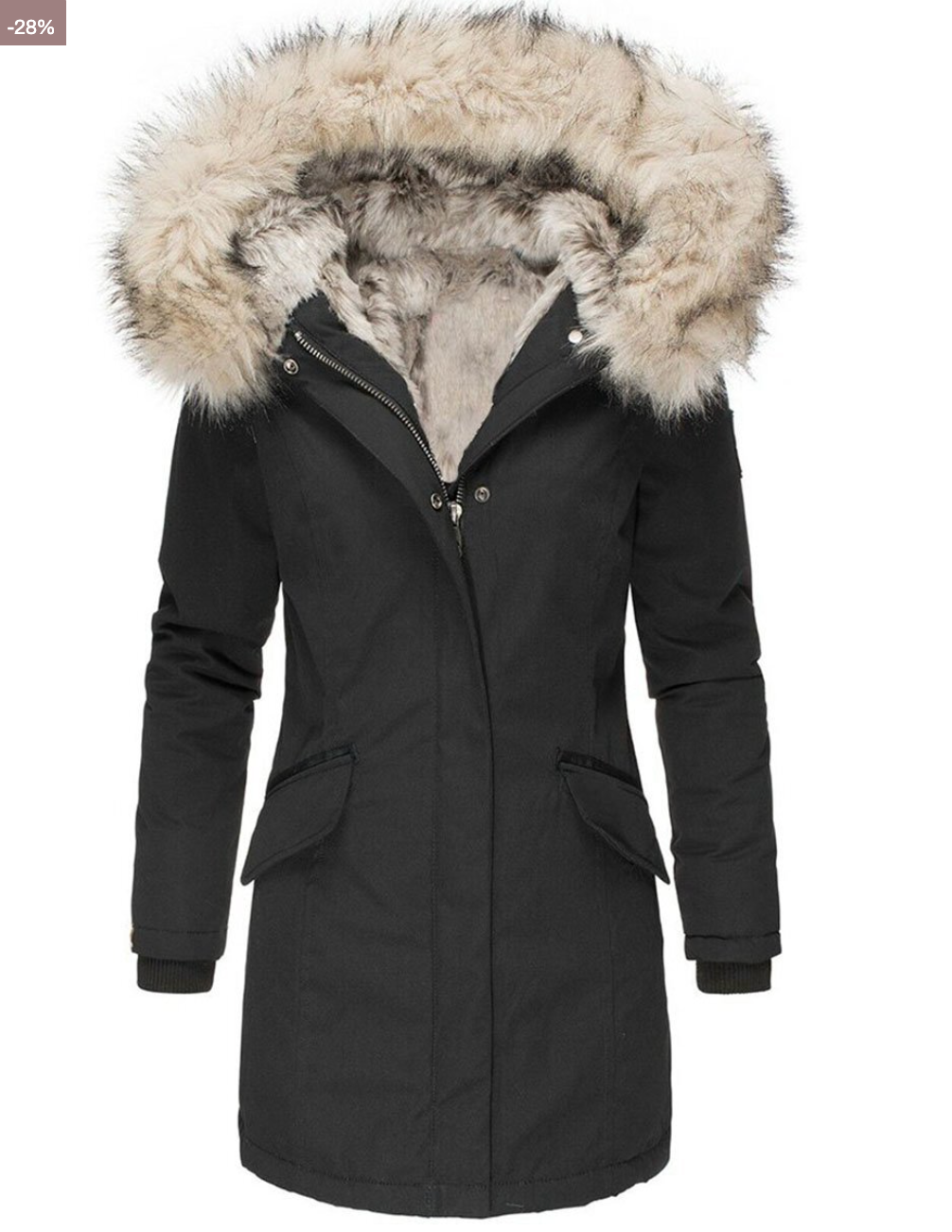 KIARA - Gepolsterte Jacke mit warmem Plüschfutter