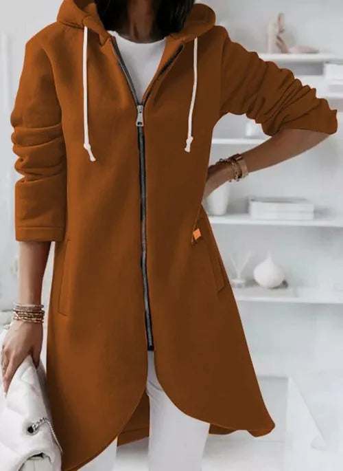 Eliss - Langer Pullover mit Reißverschluss