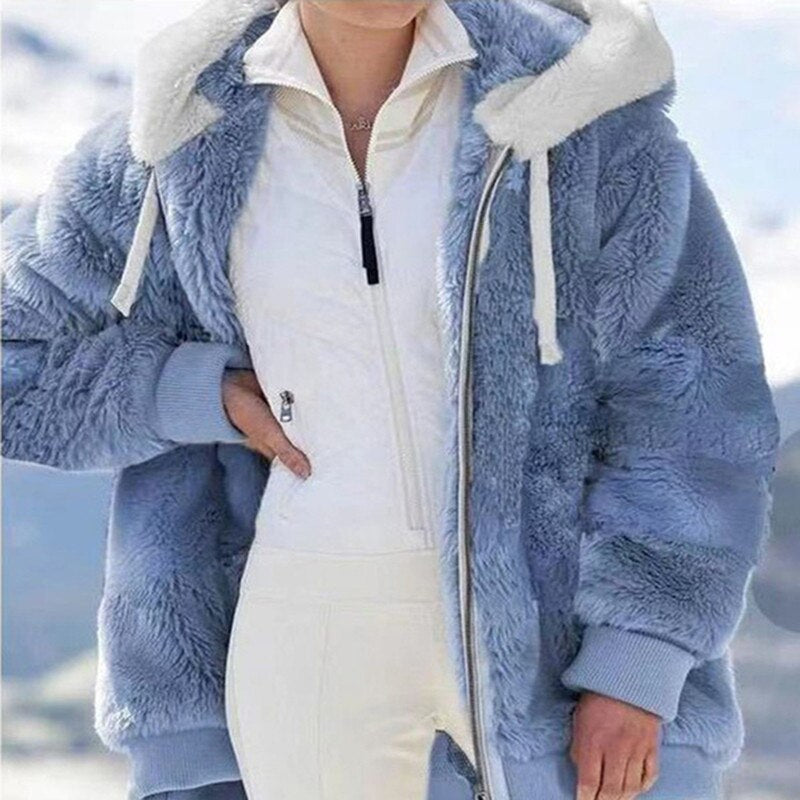 MEGAN - Flauschiger Wintermantel für Frauen