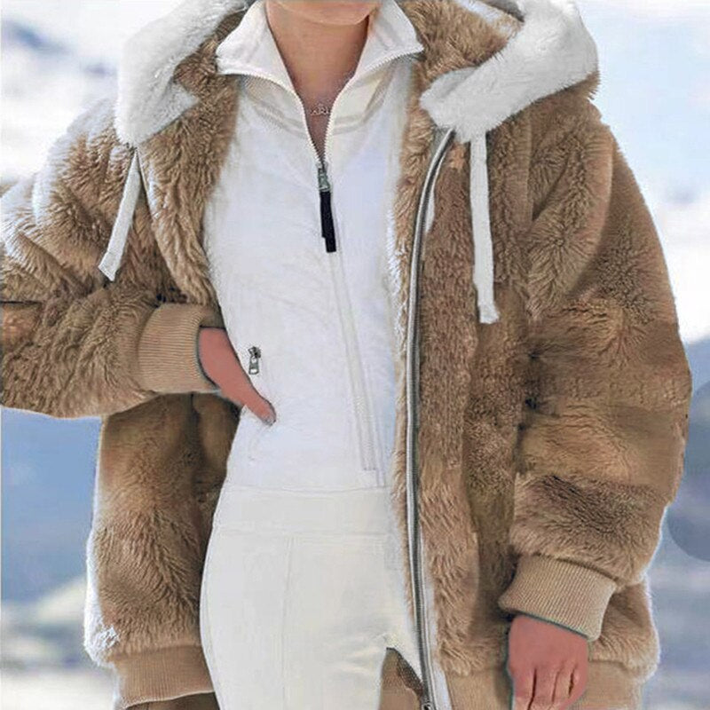 MEGAN - Flauschiger Wintermantel für Frauen