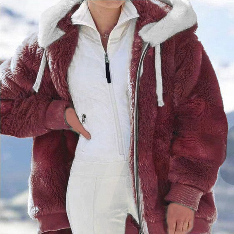 MEGAN - Flauschiger Wintermantel für Frauen
