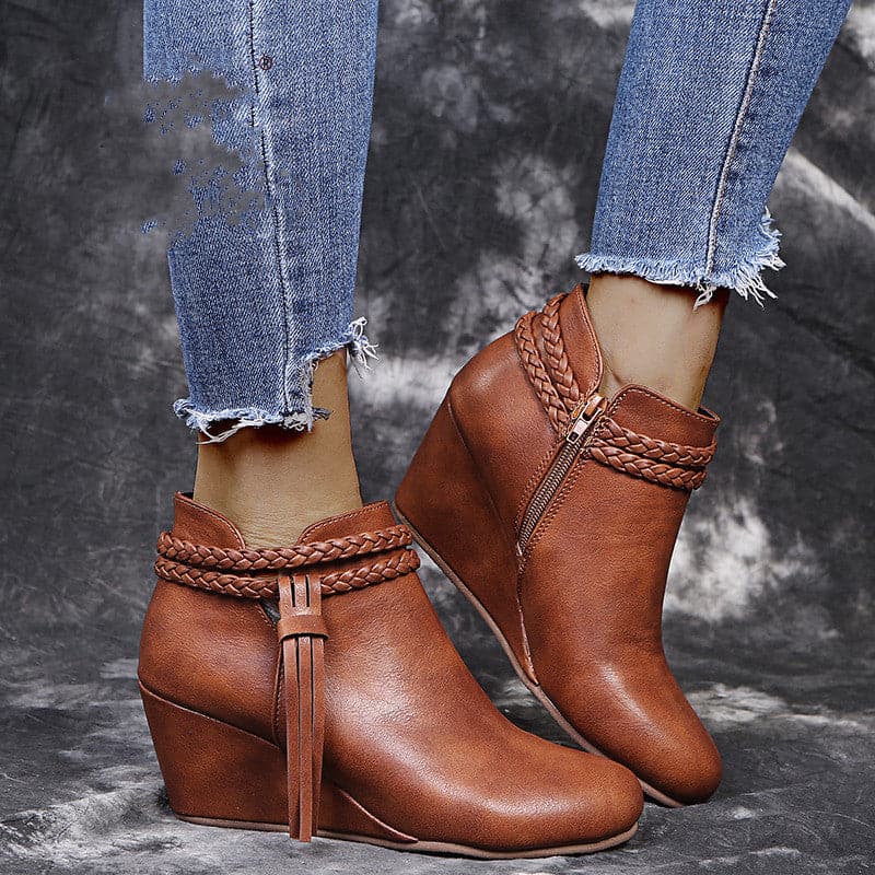 Leah - Stylische Damenlederboots