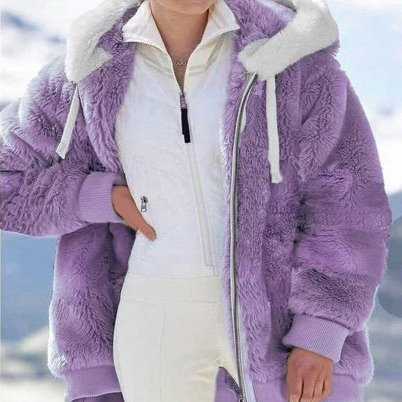 MEGAN - Flauschiger Wintermantel für Frauen