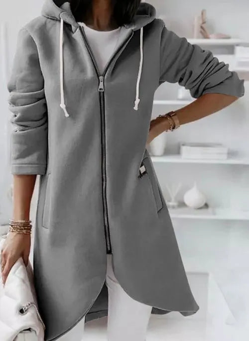 Eliss - Langer Pullover mit Reißverschluss