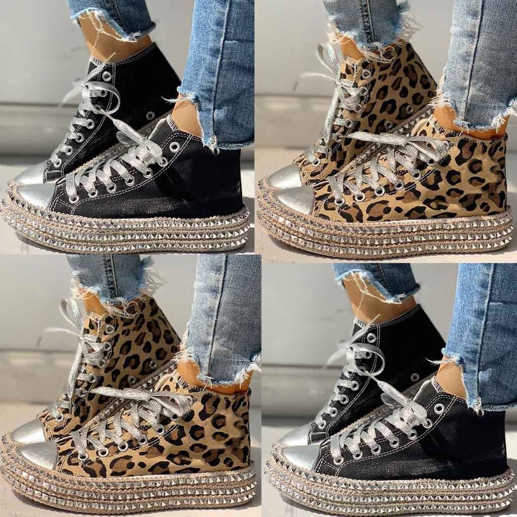 FREYA - Leoparden Glitzer Damenschuhe