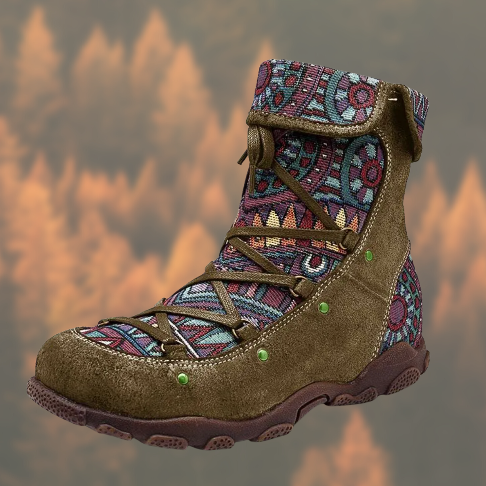 LEANA - Unglaublich stylische und warme Winter Lederstiefel