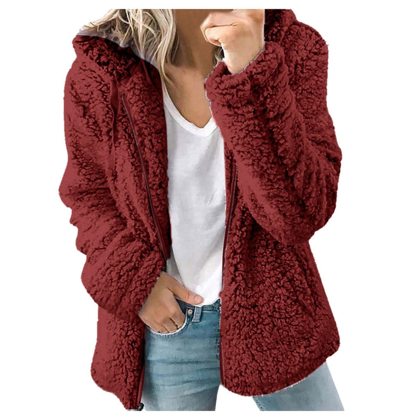 Julia - Flauschige Damenjacke